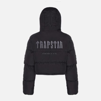 Black Trapstar Decoded Jacket For Womens