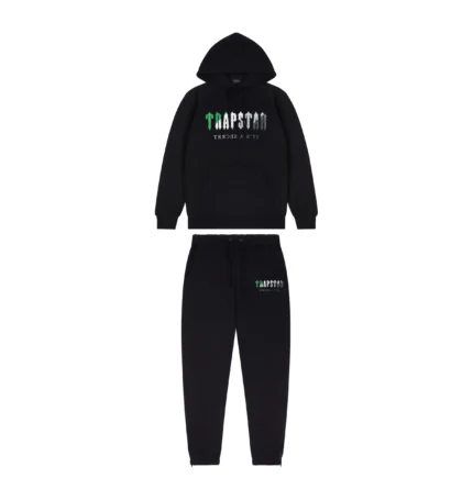 Chenille Decoded Hooded Tracksuit – Black/Green Bee AW22 Edition