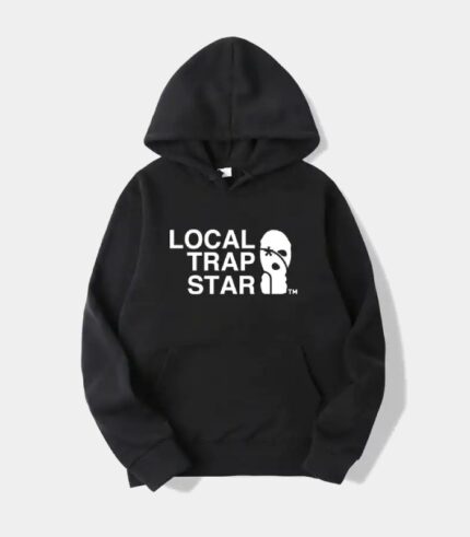 Local Printed Trapstar Hoodie Black
