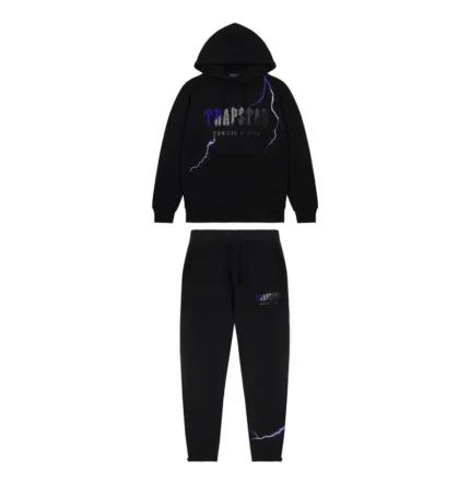 Trapstar Chenille Decoded Hoodie Tracksuit – Lightning Edition