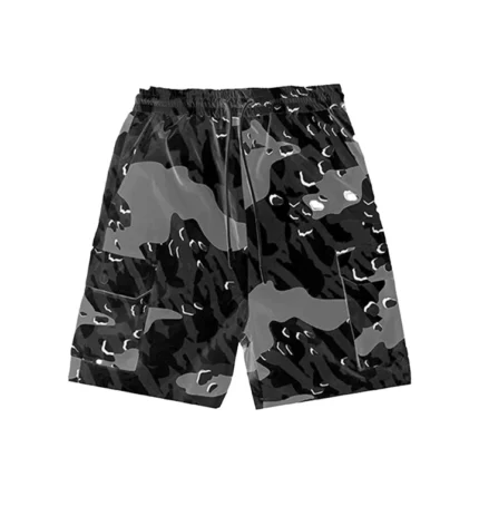 Trapstar Decoded Camo Shorts – Black Camo